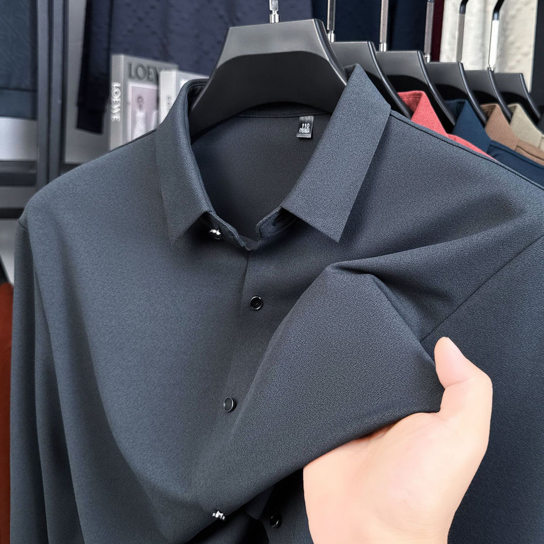 Men's elegant shirt with textured fabric Lisslune
