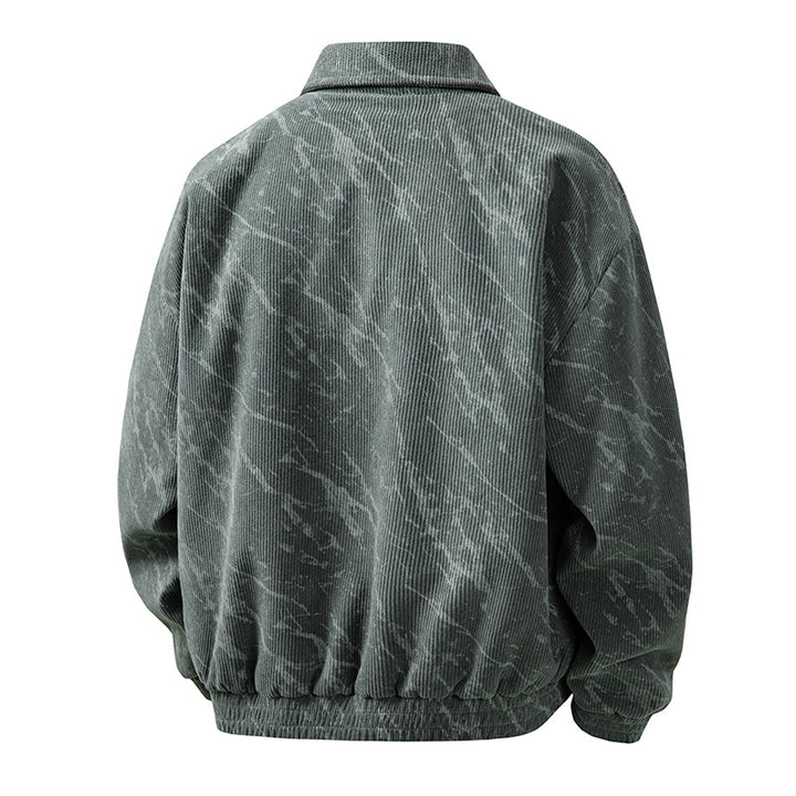 Men's fashionable cord jacket with modern accents Lisslune