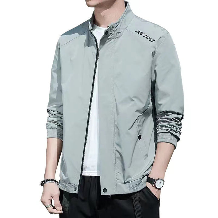 Men's lightweight transitional jacket with high collar Lisslune