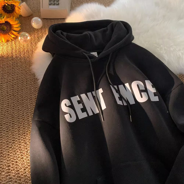Women's hoodie with eye-catching lettering and casual design Lisslune