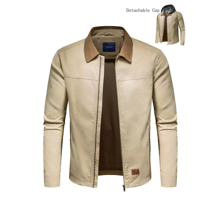 Men's utility jacket with detachable hoodie Lisslune