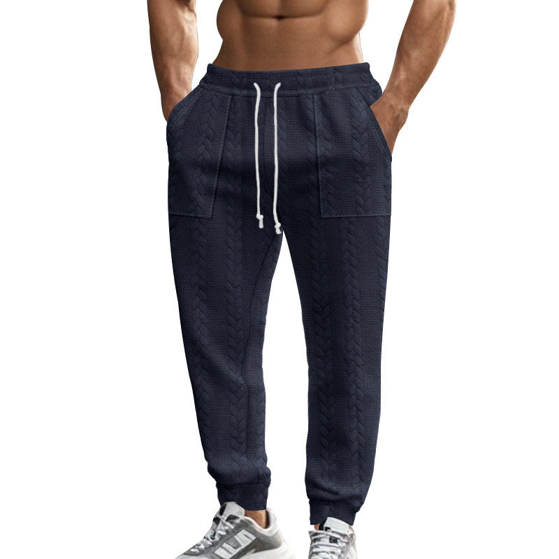 Men's Comfortable Training Pants with Side Pockets and Adjustable Drawstring Lisslune