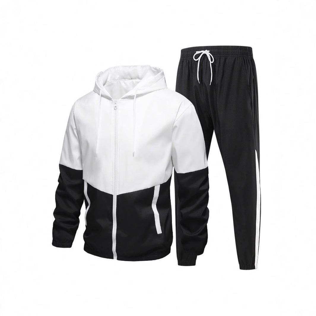 Men's Sporty Windbreaker Set with Breathable Materials Lisslune