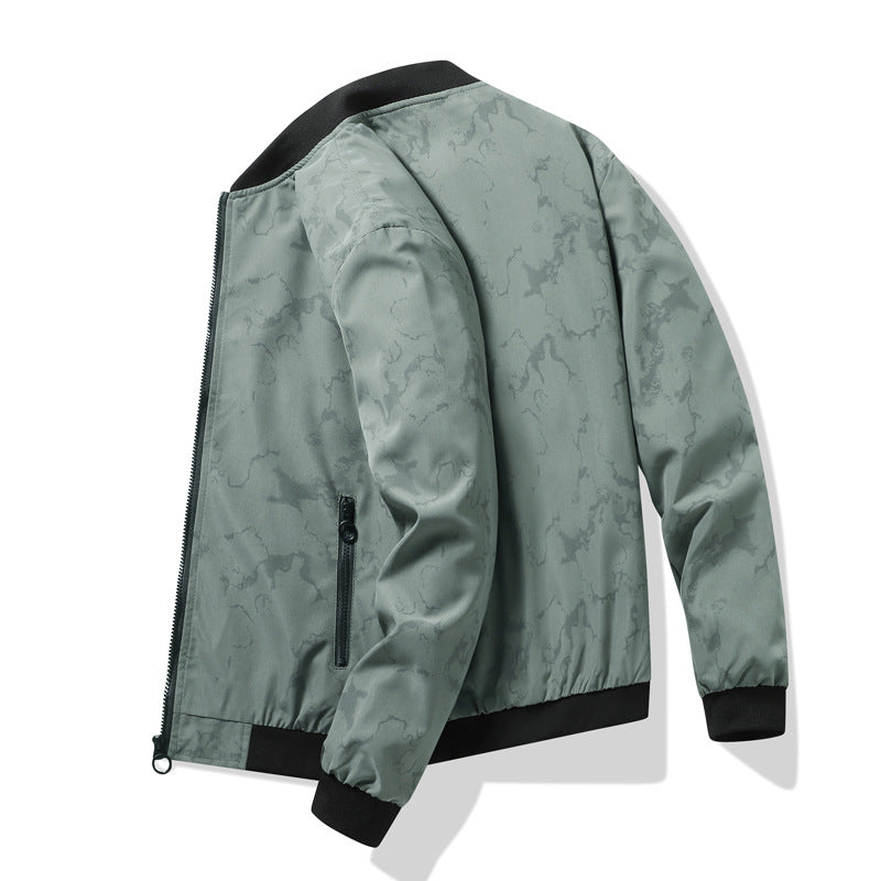 Men's sporty bomber jacket with innovative print Lisslune