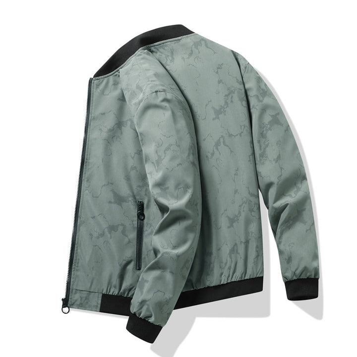 Men's sporty bomber jacket with innovative print Lisslune