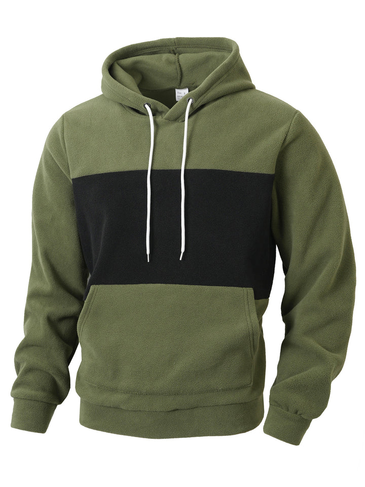 Men's fleece hoodie with innovative design Lisslune