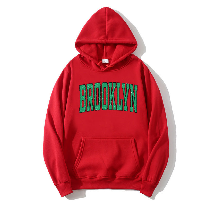 Women's Hoodie with Casual Brooklyn Print Lisslune