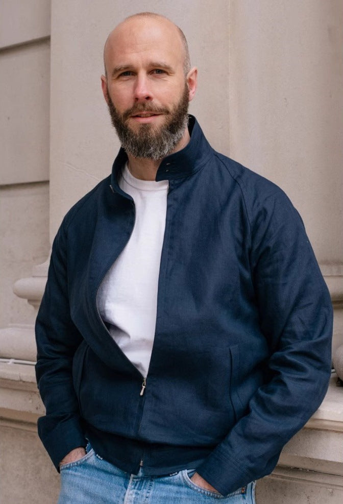 Men's lightweight quilted jacket with high collar and practical pockets Lisslune