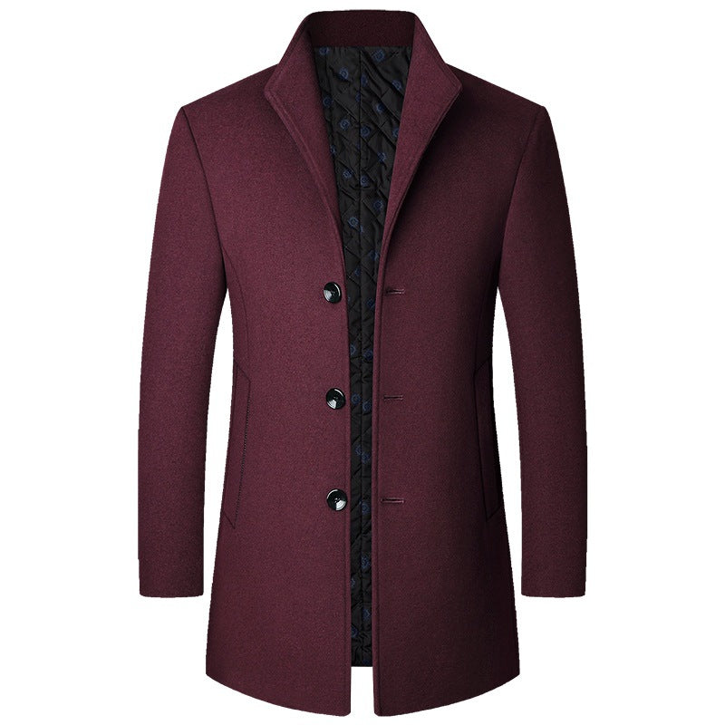 Men's Elegant Coat Made of Luxurious and Padded Fabric Lisslune