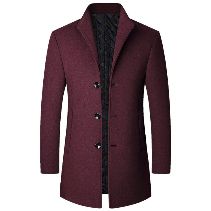 Men's Elegant Coat Made of Luxurious and Padded Fabric Lisslune