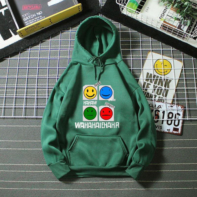 Women’s hoodie with cheerful emoji design Lisslune
