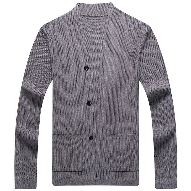Men's Airy Cardigan with Practical Pocket Layout Lisslune