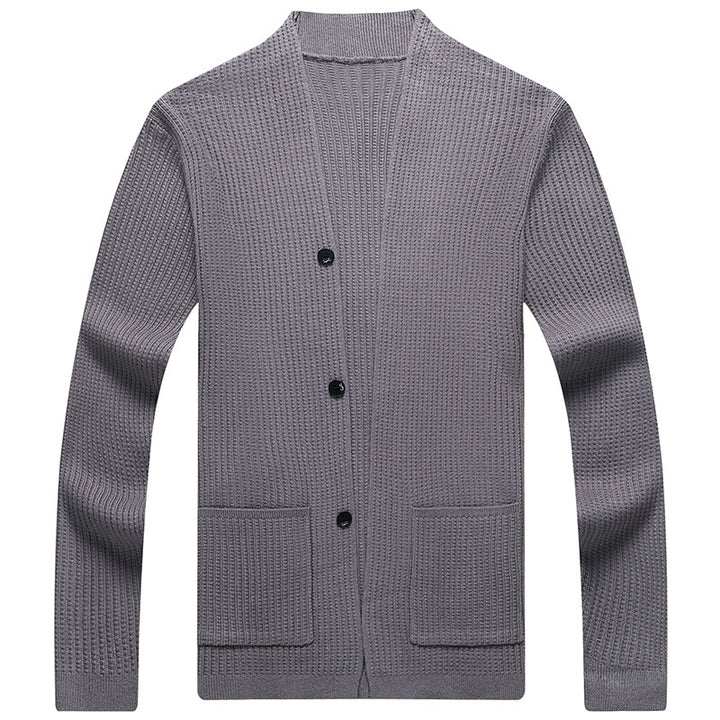 Men's Airy Cardigan with Practical Pocket Layout Lisslune