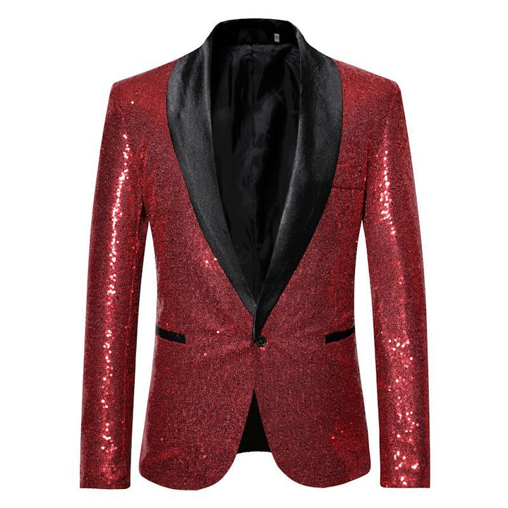 Men's glamorous sequin blazer Lisslune