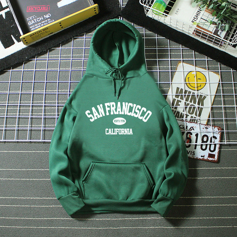 Women's Hoodie with San Francisco Print Lisslune