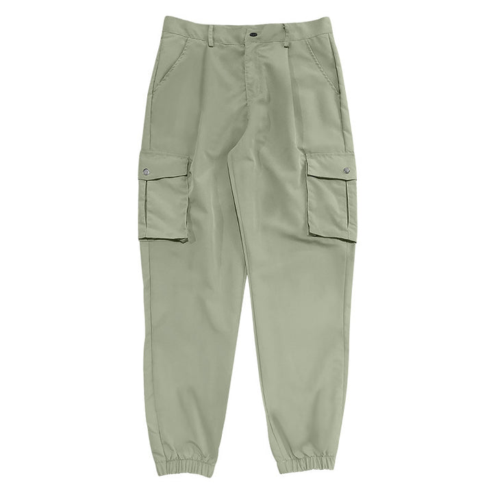 Men's cargo pants with multifunctional pockets and elastic waistband Lisslune