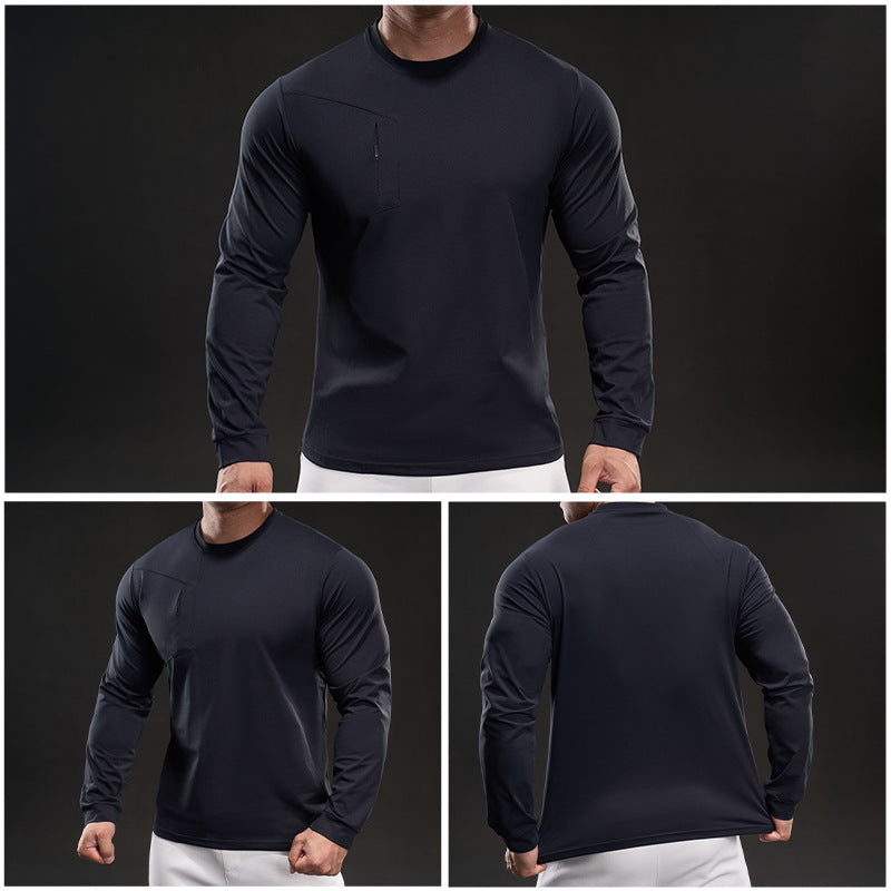 Men's Athletic Long Sleeve Shirt with Innovative Moisture Regulation Lisslune