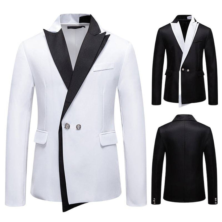Men's Elegant Tuxedo Blazer with Contrasting Lapel Lisslune