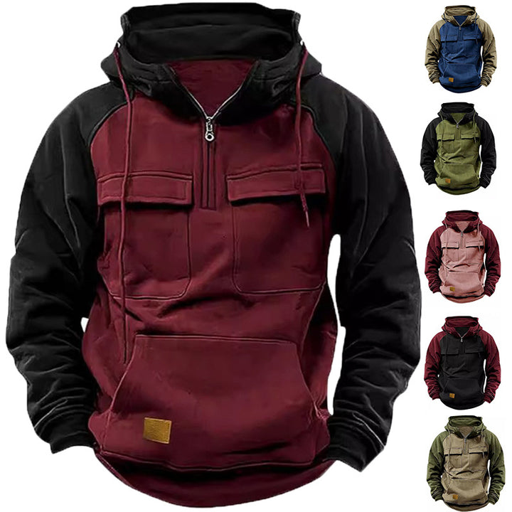Men's stylish hoodie with functional pockets Lisslune
