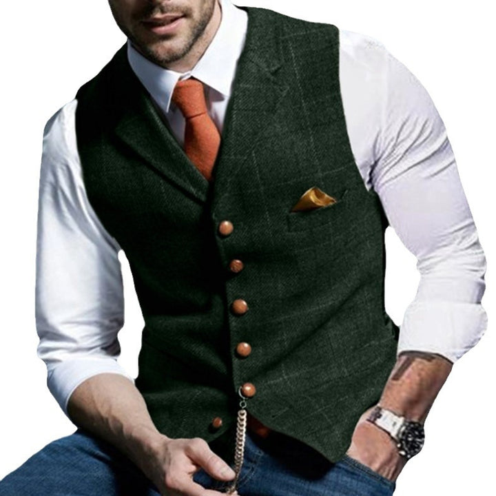Men's stylish elegant vest with fine fabric Lisslune