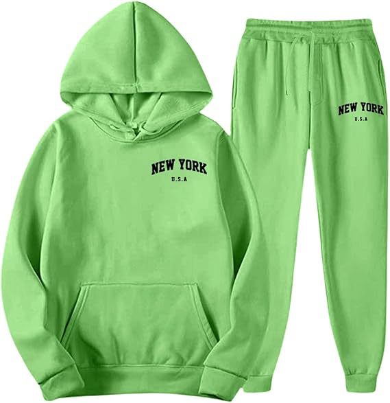 Women's Hooded Sweat Suit with high-quality material and modern lettering Lisslune