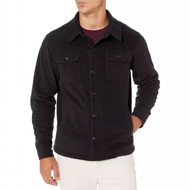 Men's fleece jacket with practical pockets Lisslune