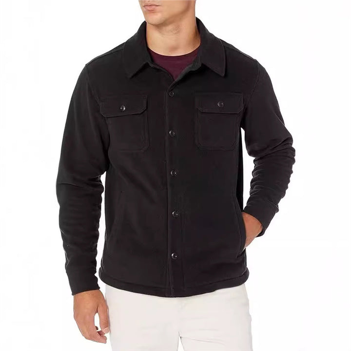 Men's fleece jacket with practical pockets Lisslune