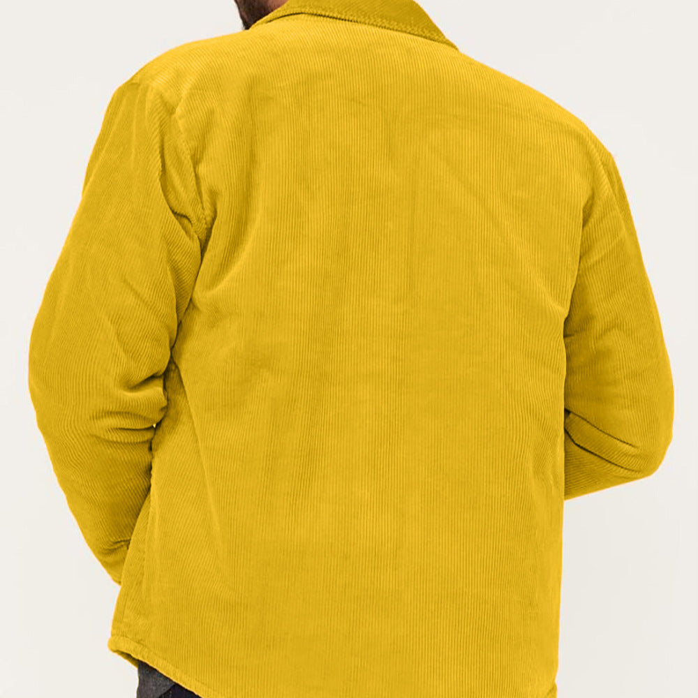 Men's cord jacket with utilitarian details Lisslune