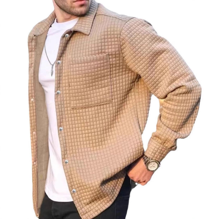 Men's quilted casual jacket with practical pockets and stylish design Lisslune