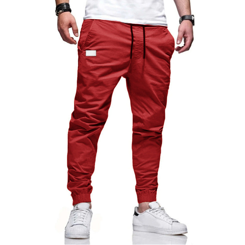 Men's cargo pants with functional pockets and elastic waistband Lisslune