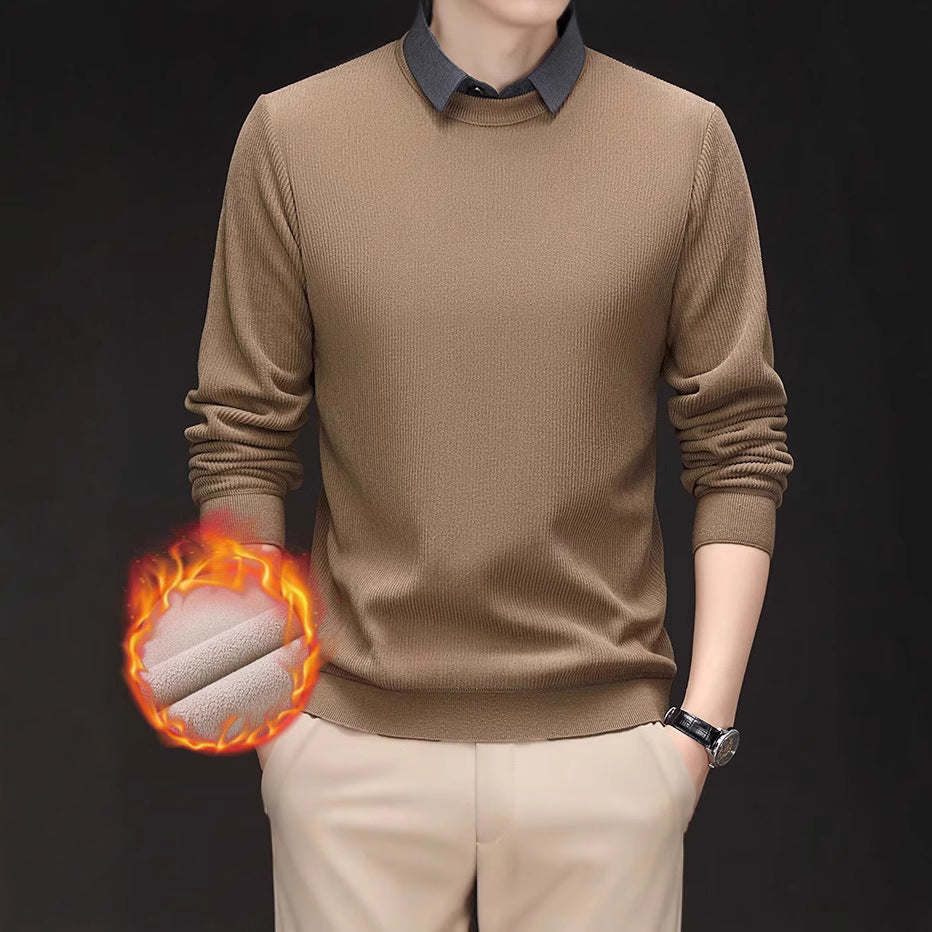 Men's heat-retaining knitted sweater Lisslune