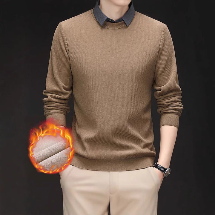 Men's heat-retaining knitted sweater Lisslune