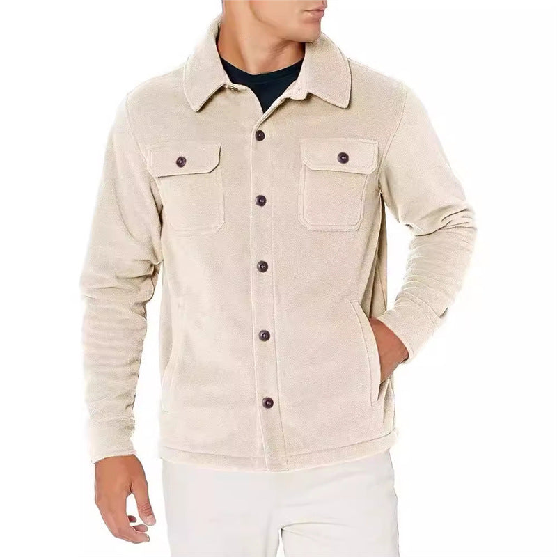 Men's fleece jacket with practical pockets Lisslune