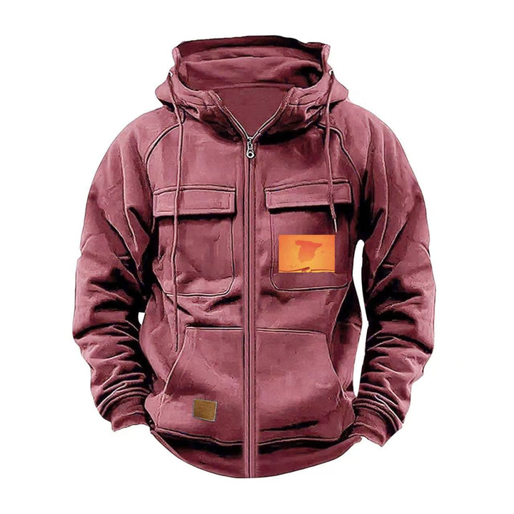 Men's multifunctional hoodie with practical pockets Lisslune