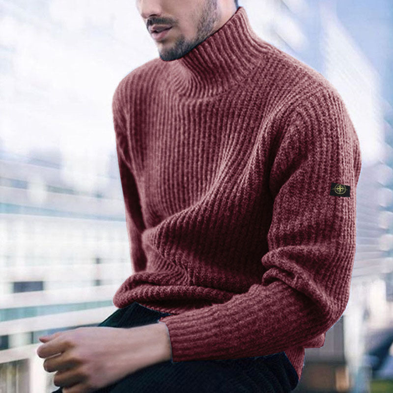 Men's turtleneck sweater made of high-quality wool Lisslune