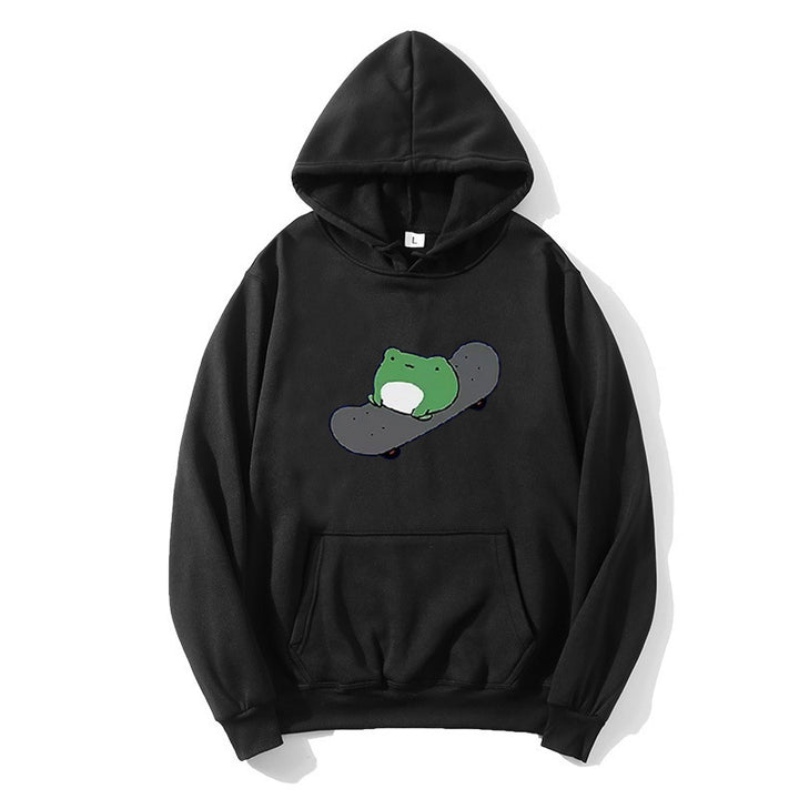 Women's hoodie with humorous frog design Lisslune