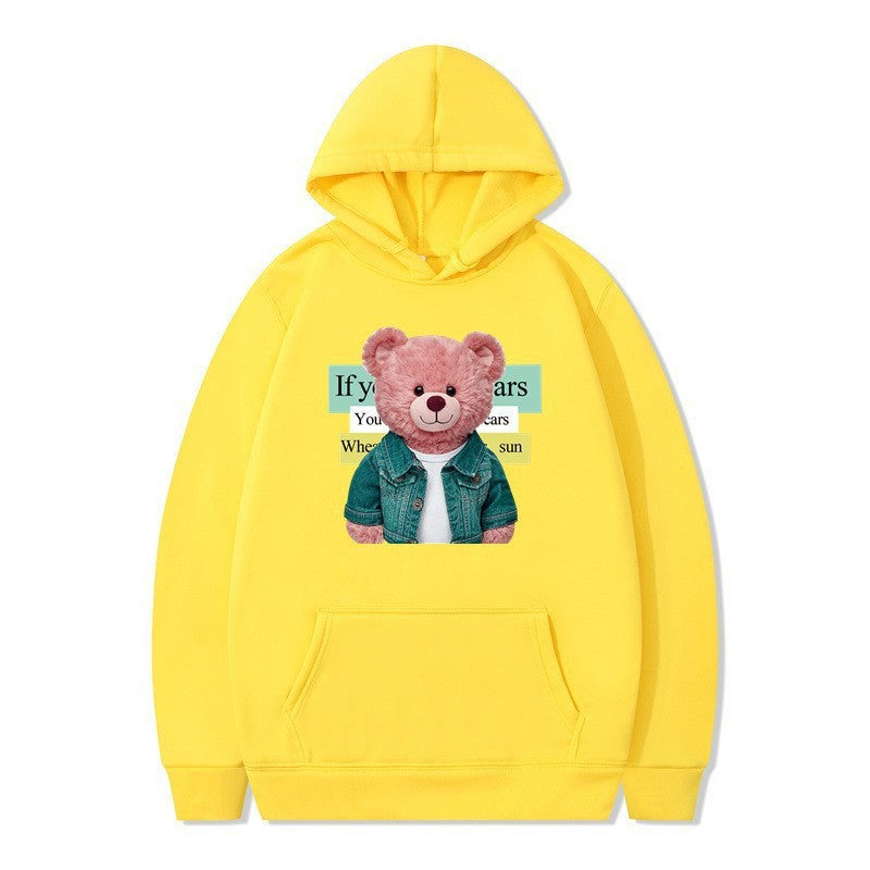 Women Hoodie with cute bear motif Lisslune