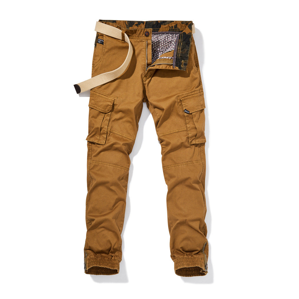 Men's Durable Cargo Pants with Elastic Waistband Lisslune