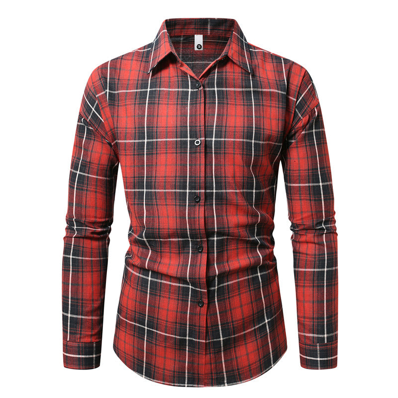 Men's checked long-sleeve shirt in a modern cut Lisslune
