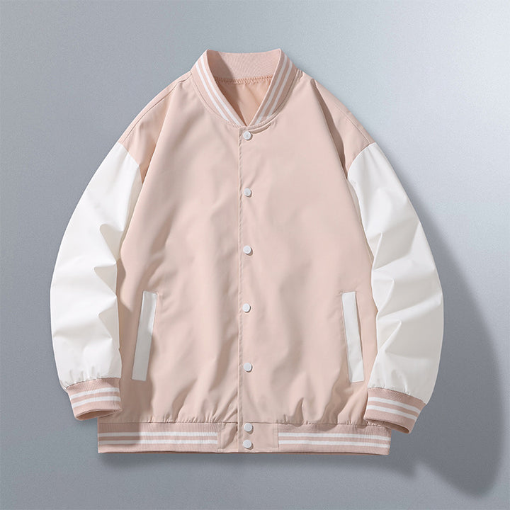 Men's Casual Varsity Jacket with Sporty Design Lisslune