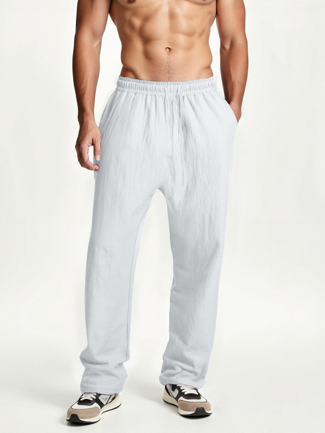 Men's elastic leisure pants with comfortable waistband Lisslune