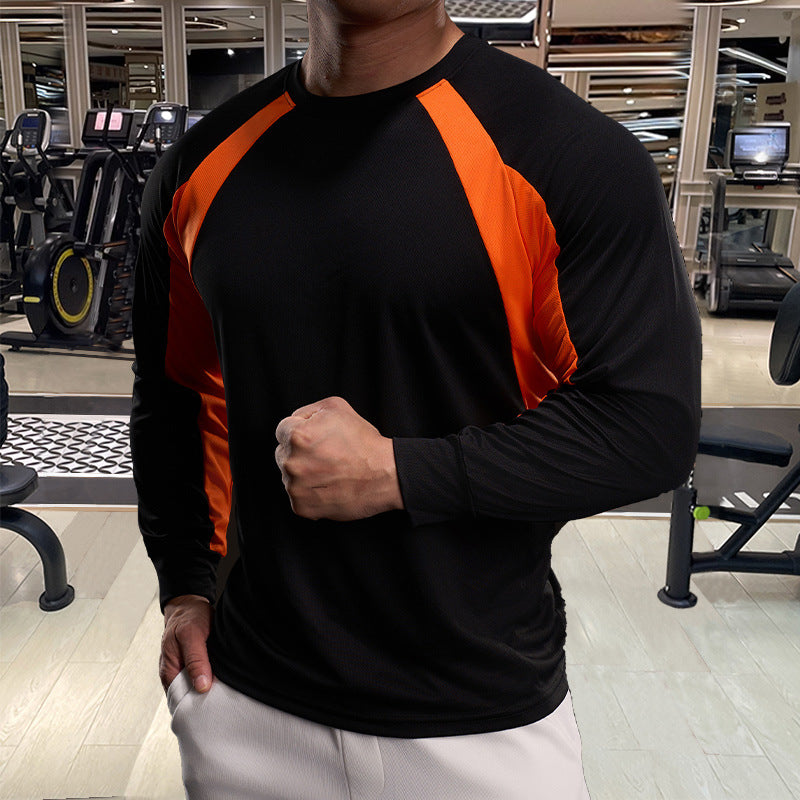 Men's Sporty Long-Sleeve Shirt with Breathable Inserts Lisslune