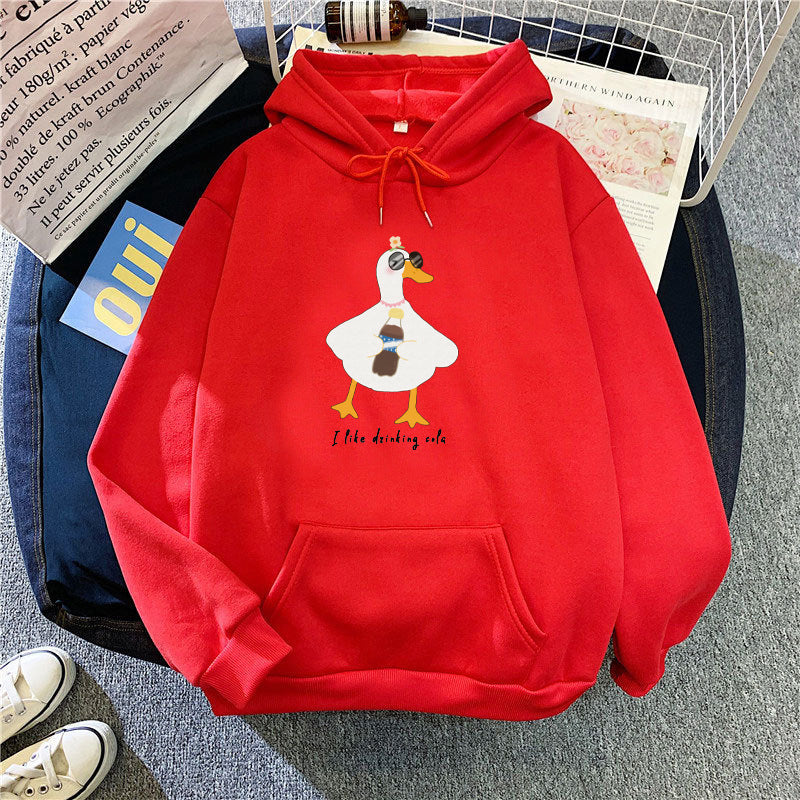 Women's hoodie with creative duck design Lisslune