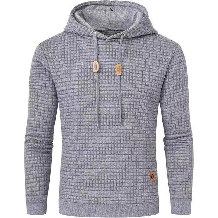 Men's hooded sweatshirt made of textured fabric Lisslune