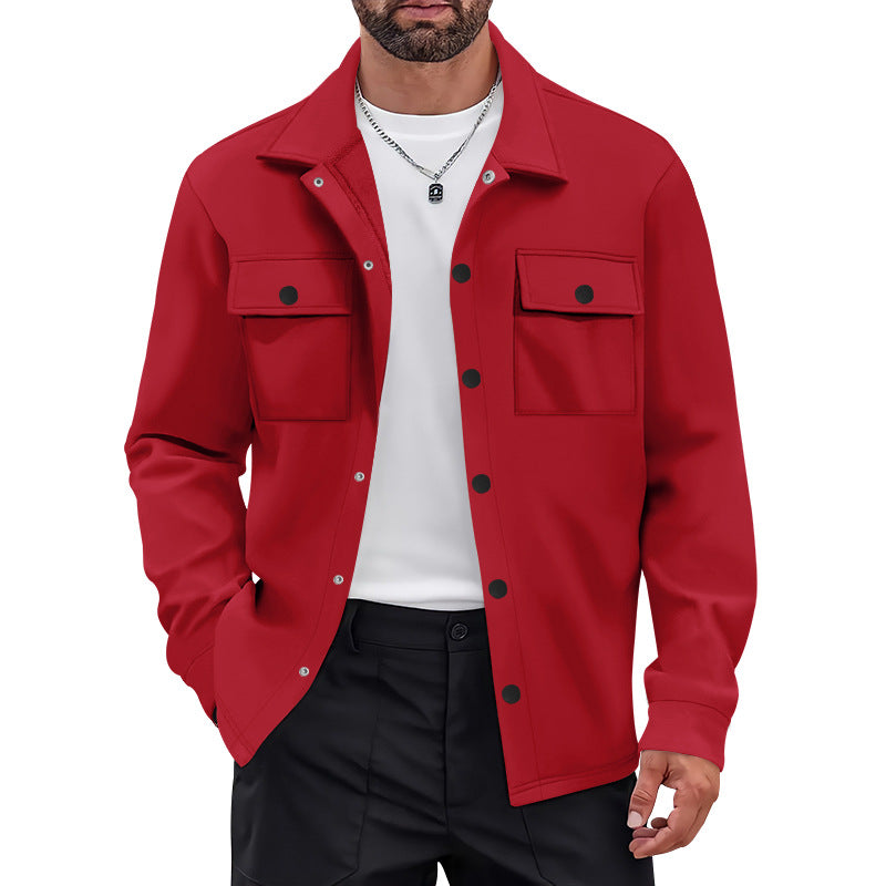 Men's fashionable shirt jacket with practical pockets and innovative comfort Lisslune