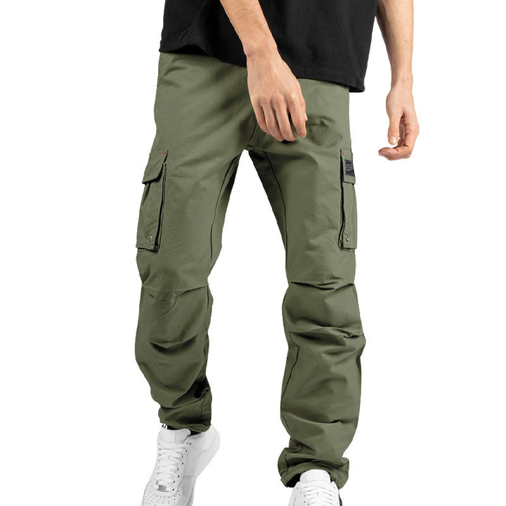 Men's cargo pants with multifunctional pockets and elastic waistband Lisslune