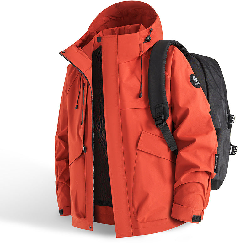 Men's technical all-weather jacket with practical pockets and adjustable collar Lisslune