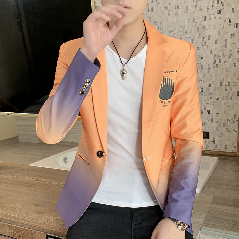 Men's Modern Gradient Blazer Lisslune