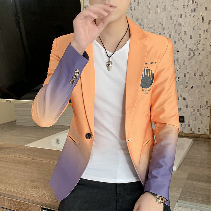 Men's Modern Gradient Blazer Lisslune