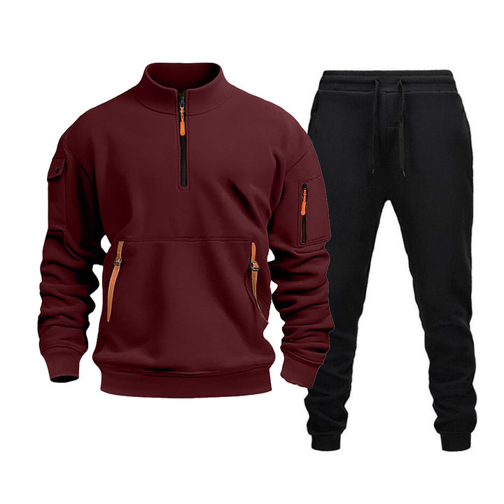 Men's modern tracksuit with functional pockets and zipper details Lisslune
